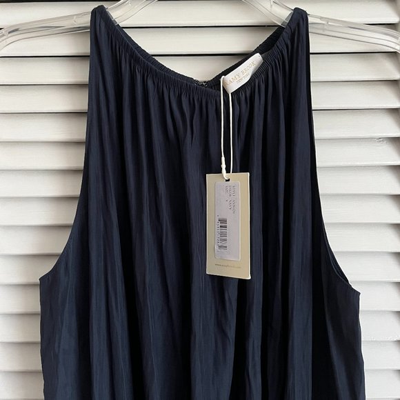 NEW with tags Ramy Brook Lauren Sleeveless Top Navy women’s small - Picture 6 of 16
